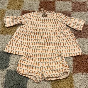 A&A Carrot Print Kids Bloom set